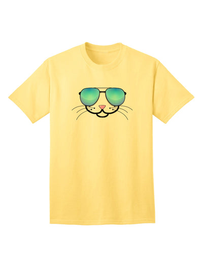 Kattia Cool Sunglasses Adult T-Shirt from Kyu-T Face Collection-Mens T-shirts-TooLoud-Yellow-Small-Davson Sales