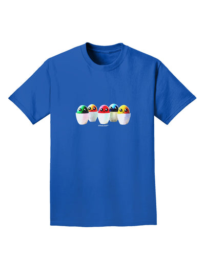 Kawaii Easter Eggs - No Text Adult Dark T-Shirt by TooLoud-Mens T-Shirt-TooLoud-Royal-Blue-Small-Davson Sales