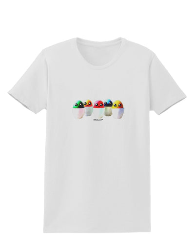 Kawaii Easter Eggs - No Text Womens T-Shirt by TooLoud-Womens T-Shirt-TooLoud-White-X-Small-Davson Sales