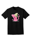 Kawaii Kitty Adult Dark T-Shirt-Mens T-Shirt-TooLoud-Black-Small-Davson Sales