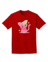 Kawaii Kitty Adult Dark T-Shirt-Mens T-Shirt-TooLoud-Red-Small-Davson Sales