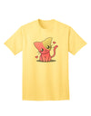 Kawaii Kitty Adult T-Shirt-unisex t-shirt-TooLoud-Yellow-Small-Davson Sales