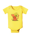 Kawaii Kitty Baby Romper Bodysuit-Baby Romper-TooLoud-Yellow-06-Months-Davson Sales