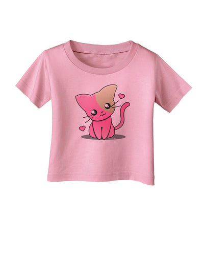 Kawaii Kitty Infant T-Shirt-Infant T-Shirt-TooLoud-Candy-Pink-06-Months-Davson Sales