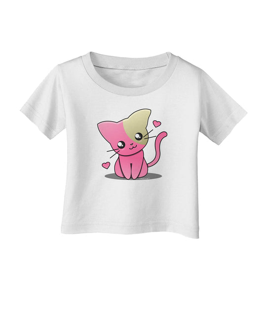 Kawaii Kitty Infant T-Shirt-Infant T-Shirt-TooLoud-White-06-Months-Davson Sales