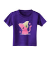 Kawaii Kitty Toddler T-Shirt Dark-Toddler T-Shirt-TooLoud-Purple-2T-Davson Sales