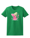 Kawaii Kitty Womens Dark T-Shirt-TooLoud-Kelly-Green-X-Small-Davson Sales