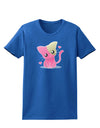Kawaii Kitty Womens Dark T-Shirt-TooLoud-Royal-Blue-X-Small-Davson Sales