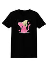 Kawaii Kitty Womens Dark T-Shirt-TooLoud-Black-X-Small-Davson Sales