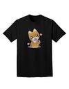 Kawaii Puppy Adult Dark T-Shirt-Mens T-Shirt-TooLoud-Black-Small-Davson Sales