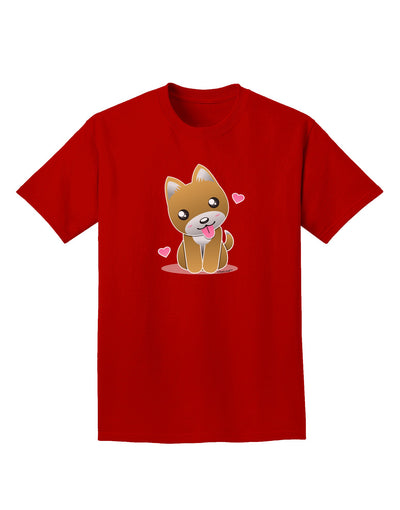 Kawaii Puppy Adult Dark T-Shirt-Mens T-Shirt-TooLoud-Red-Small-Davson Sales