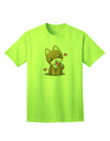 Kawaii Puppy Adult T-Shirt-unisex t-shirt-TooLoud-Neon-Green-Small-Davson Sales