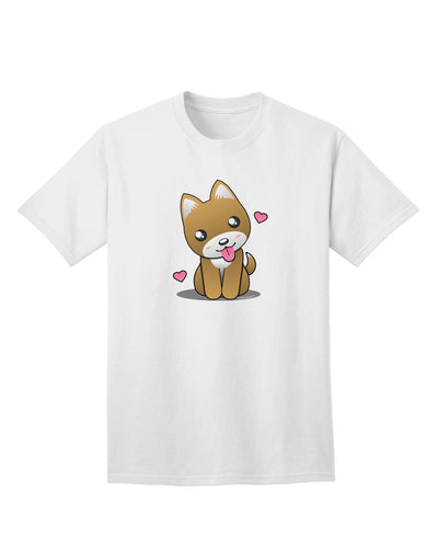 Kawaii Puppy Adult T-Shirt-unisex t-shirt-TooLoud-White-Small-Davson Sales