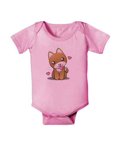 Kawaii Puppy Baby Romper Bodysuit-Baby Romper-TooLoud-Pink-06-Months-Davson Sales