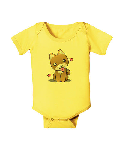 Kawaii Puppy Baby Romper Bodysuit-Baby Romper-TooLoud-Yellow-06-Months-Davson Sales