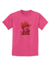 Kawaii Puppy Childrens T-Shirt-Childrens T-Shirt-TooLoud-Sangria-X-Small-Davson Sales