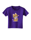 Kawaii Puppy Toddler T-Shirt Dark-Toddler T-Shirt-TooLoud-Purple-2T-Davson Sales