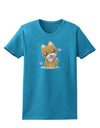 Kawaii Puppy Womens Dark T-Shirt-TooLoud-Turquoise-X-Small-Davson Sales