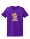 Kawaii Puppy Womens Dark T-Shirt-TooLoud-Purple-X-Small-Davson Sales