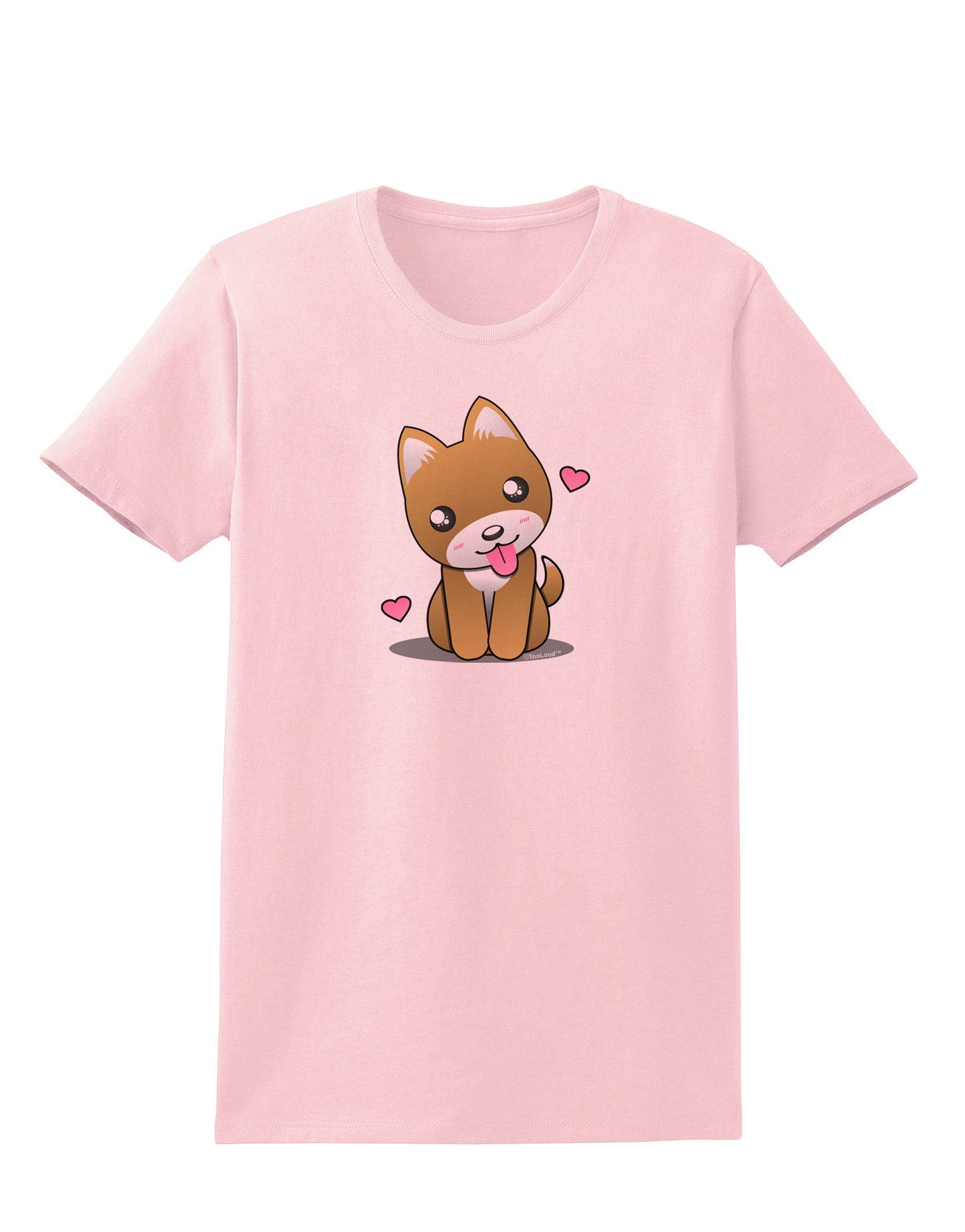 Kawaii Puppy Womens T-Shirt-Womens T-Shirt-TooLoud-PalePink-X-Small-Davson Sales