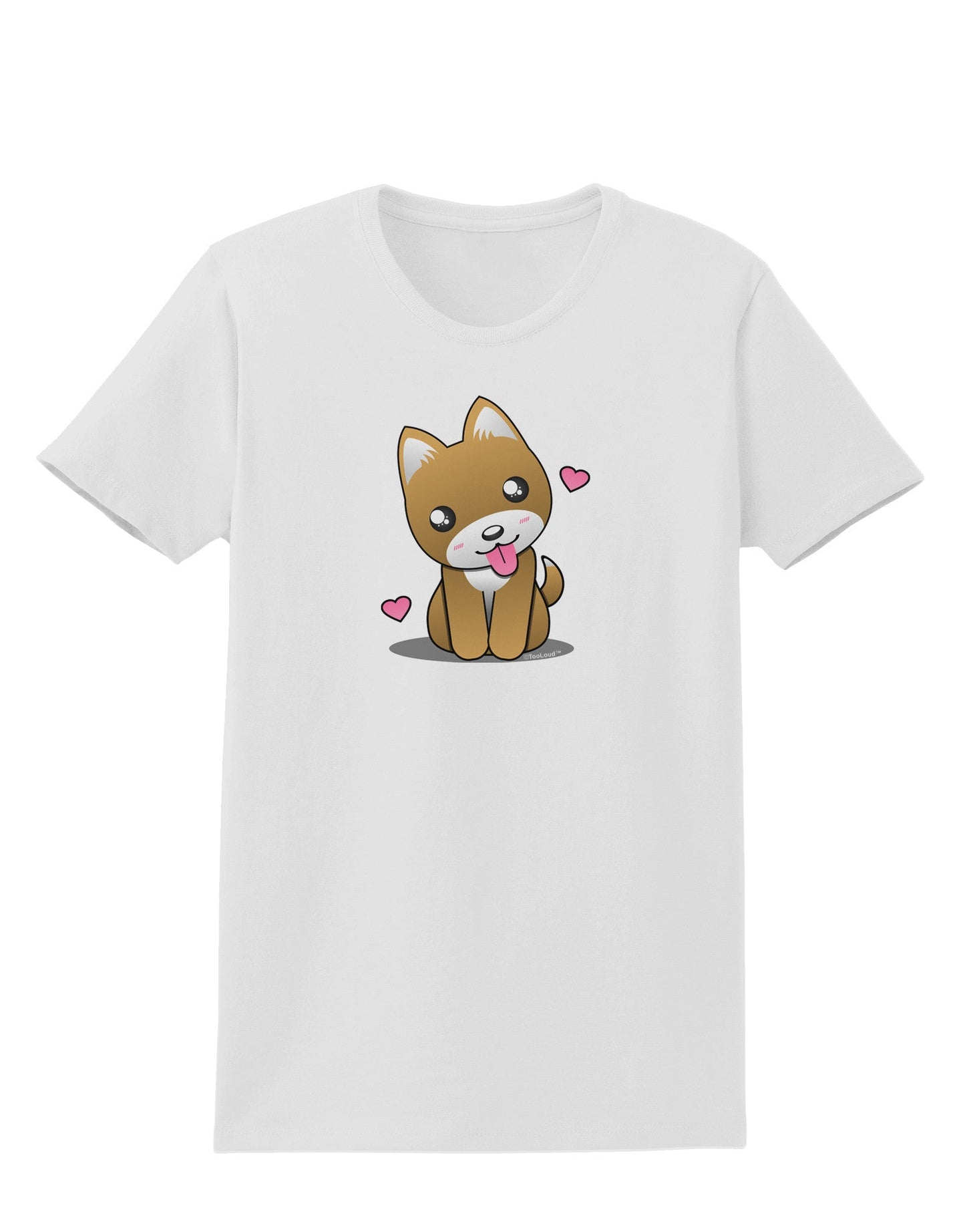 Kawaii Puppy Womens T-Shirt-Womens T-Shirt-TooLoud-White-X-Small-Davson Sales