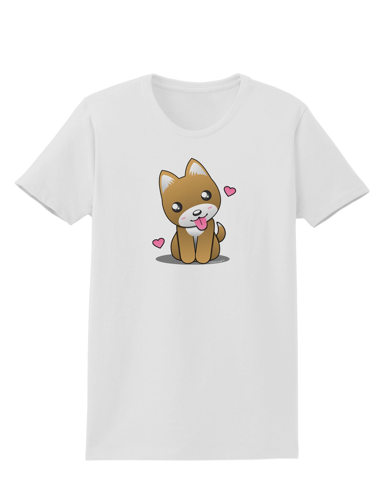 Kawaii Puppy Womens T-Shirt-Womens T-Shirt-TooLoud-White-X-Small-Davson Sales