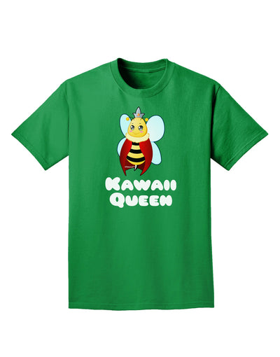 Kawaii Queen Queen Bee Adult Dark T-Shirt-Mens T-Shirt-TooLoud-Kelly-Green-Small-Davson Sales