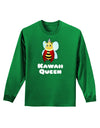 Kawaii Queen Queen Bee Adult Long Sleeve Dark T-Shirt-TooLoud-Kelly-Green-Small-Davson Sales