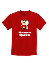 Kawaii Queen Queen Bee Childrens Dark T-Shirt-Childrens T-Shirt-TooLoud-Red-X-Small-Davson Sales