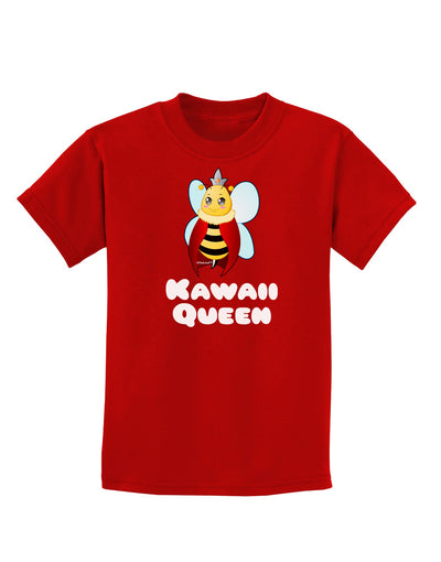 Kawaii Queen Queen Bee Childrens Dark T-Shirt-Childrens T-Shirt-TooLoud-Red-X-Small-Davson Sales