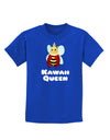 Kawaii Queen Queen Bee Childrens Dark T-Shirt-Childrens T-Shirt-TooLoud-Royal-Blue-X-Small-Davson Sales