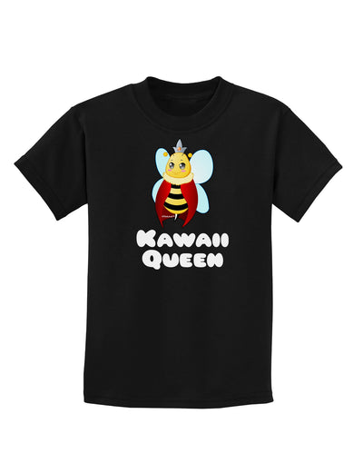 Kawaii Queen Queen Bee Childrens Dark T-Shirt-Childrens T-Shirt-TooLoud-Black-X-Small-Davson Sales