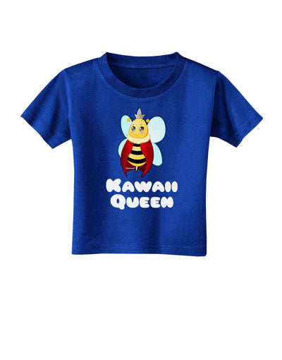 Kawaii Queen Queen Bee Toddler T-Shirt Dark-Toddler T-Shirt-TooLoud-Royal-Blue-2T-Davson Sales