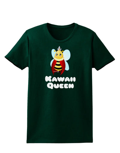 Kawaii Queen Queen Bee Womens Dark T-Shirt-TooLoud-Forest-Green-Small-Davson Sales