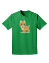 Kawaii Standing Puppy Adult Dark T-Shirt-Mens T-Shirt-TooLoud-Kelly-Green-Small-Davson Sales