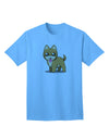 Kawaii Standing Puppy Adult T-Shirt-unisex t-shirt-TooLoud-Aquatic-Blue-Small-Davson Sales