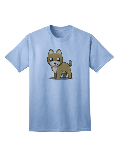 Kawaii Standing Puppy Adult T-Shirt-unisex t-shirt-TooLoud-Light-Blue-Small-Davson Sales