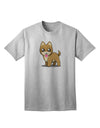 Kawaii Standing Puppy Adult T-Shirt-unisex t-shirt-TooLoud-AshGray-Small-Davson Sales