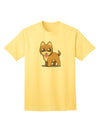 Kawaii Standing Puppy Adult T-Shirt-unisex t-shirt-TooLoud-Yellow-Small-Davson Sales
