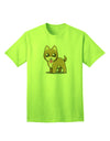 Kawaii Standing Puppy Adult T-Shirt-unisex t-shirt-TooLoud-Neon-Green-Small-Davson Sales