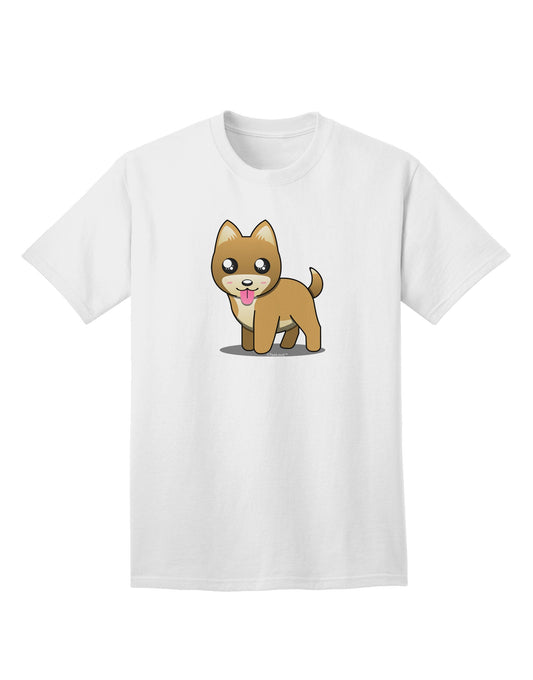 Kawaii Standing Puppy Adult T-Shirt-unisex t-shirt-TooLoud-White-Small-Davson Sales
