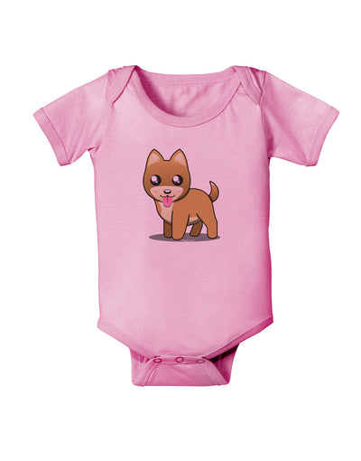 Kawaii Standing Puppy Baby Romper Bodysuit-Baby Romper-TooLoud-Pink-06-Months-Davson Sales