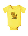 Kawaii Standing Puppy Baby Romper Bodysuit-Baby Romper-TooLoud-Yellow-06-Months-Davson Sales