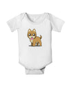 Kawaii Standing Puppy Baby Romper Bodysuit-Baby Romper-TooLoud-White-06-Months-Davson Sales