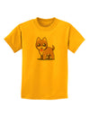 Kawaii Standing Puppy Childrens T-Shirt-Childrens T-Shirt-TooLoud-Gold-X-Small-Davson Sales
