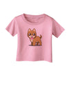 Kawaii Standing Puppy Infant T-Shirt-Infant T-Shirt-TooLoud-Candy-Pink-06-Months-Davson Sales