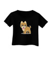 Kawaii Standing Puppy Infant T-Shirt Dark-Infant T-Shirt-TooLoud-Black-06-Months-Davson Sales