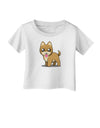 Kawaii Standing Puppy Infant T-Shirt-Infant T-Shirt-TooLoud-White-06-Months-Davson Sales