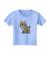 Kawaii Standing Puppy Toddler T-Shirt-Toddler T-Shirt-TooLoud-Aquatic-Blue-2T-Davson Sales