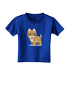 Kawaii Standing Puppy Toddler T-Shirt Dark-Toddler T-Shirt-TooLoud-Royal-Blue-2T-Davson Sales